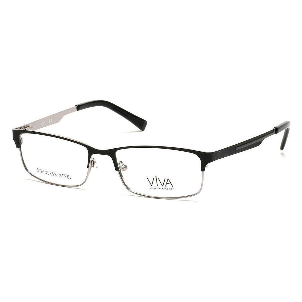 New Viva VV-4028 005 Matte Black Eyeglasses 55/17/145